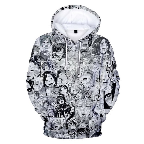 Ahegao Manga 3D Print Hoodie Sweatshirt 