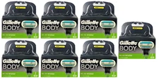 Gillette Body Razor Blade Refills Fits on Mach3 & Venus Handle, 14 Cartridges