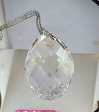 Swarovski Crystal Clear Swedish Full Cut 63mm Teardrop 8741 Suncatcher/ Prism