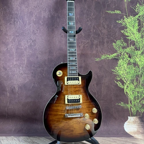 Standard LP electric guitar quilted maple top zebra pickup, shipped from the US