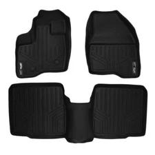 Smartliner Black 1st & 2nd Row Floor Liners for Ford Explorer