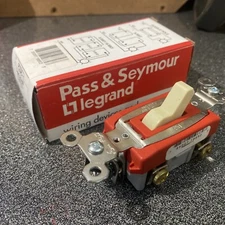 Pass & Seymour PS20AC1-I Use 20A Single Pole Switch Ivory