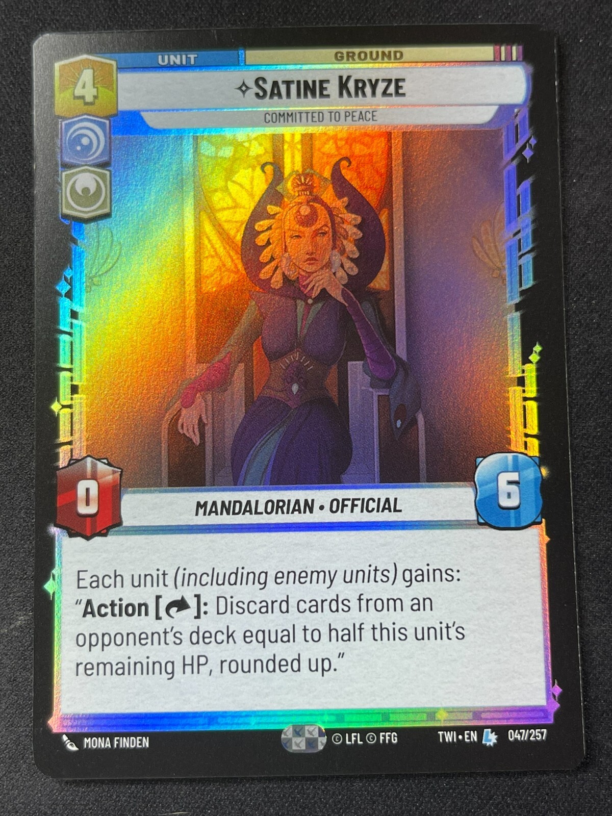 Star Wars Unlimited, Twilight of the Republic - Satine Kryze Foil