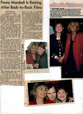 Penny Marshall rare collection 4 clippings 1988; Archive of the Eighties