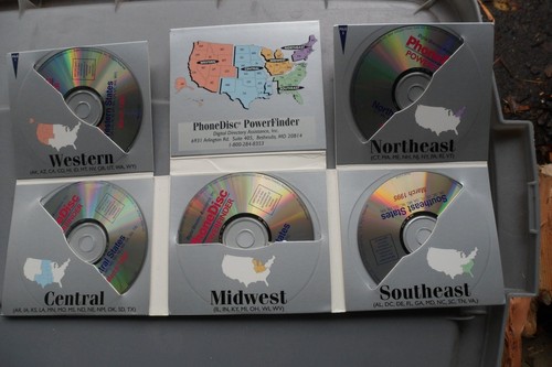 PhoneDisc POWERFINDER 1995 edition Full 5 CD BOXED SET - Afbeelding 5 van 8