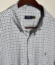 NEW Polo Ralph Lauren Men Shirt 4XB Big Short Sleeve Button Down Checks Plaid