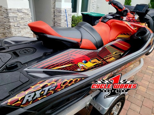 SeaDoo RXT300 GTX302018-2020 Graphics Kit Jet Ski Graphic Kit Decals SWIRL - Picture 7 of 7