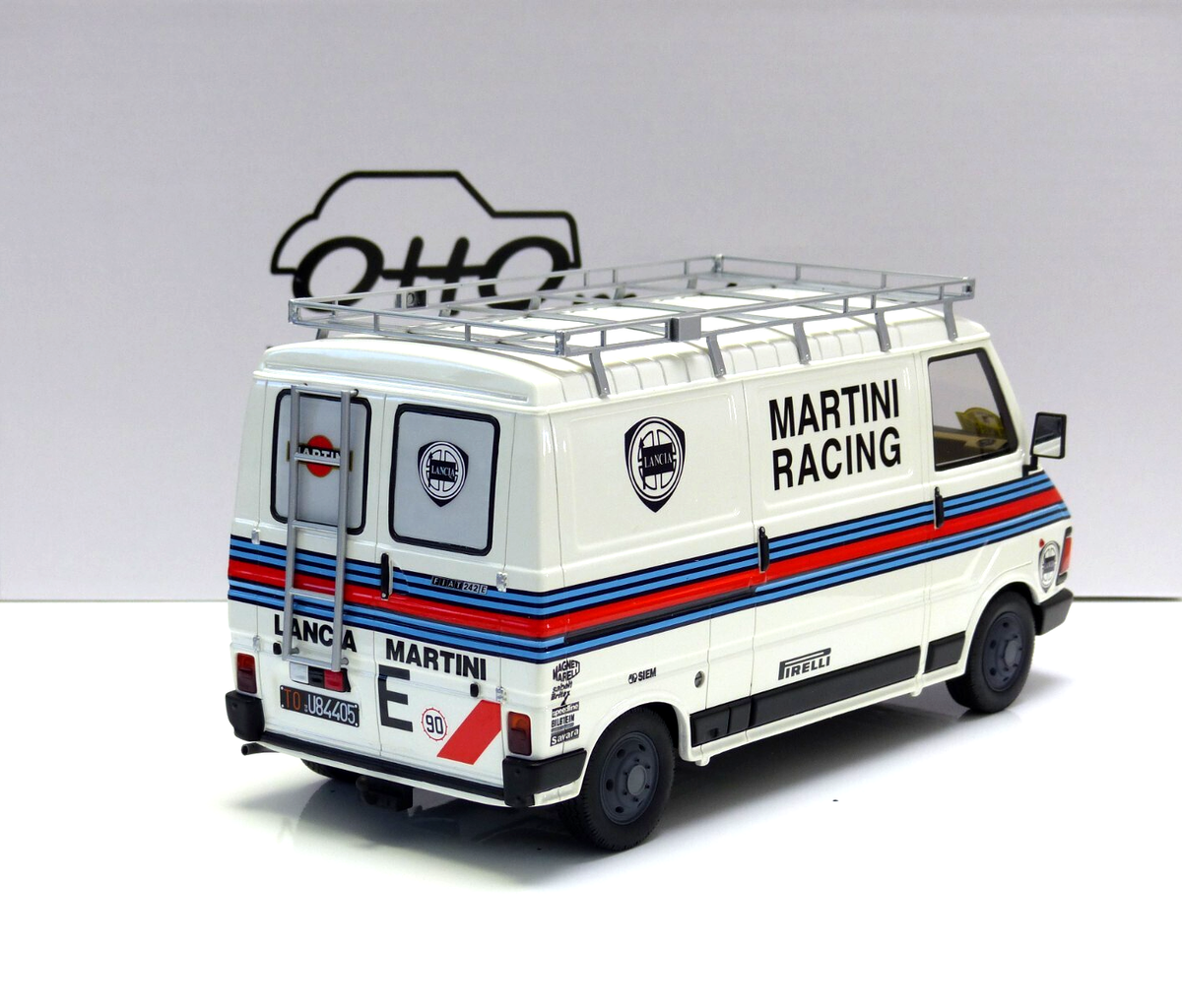 Fiat 242 Service Van Transporter WRC Rallye Monte Carlo 1983 1:18