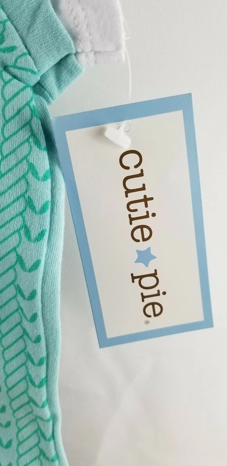 Размер 18Mos Cutie пирог ребенка ясельного возраста темно-синий шорты Aqua футболка комплект 100% хлопок - Изображение 3 из 4