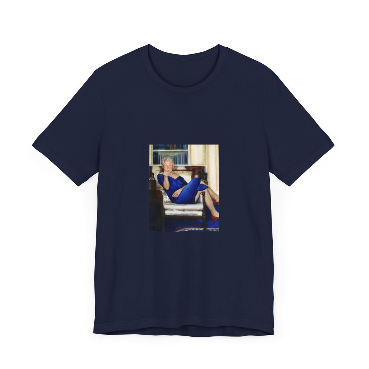 bill clinton blue dress painting epstein Report: Painting of former President Bill Clinton in a dress found in  Jeffrey Epstein home