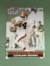 Webster Slaughter 1991 Pro Set Cleveland Browns #125b AA584