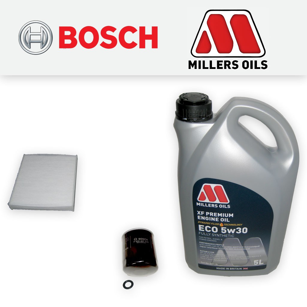 SERVICE KIT for VOLVO S40 (MS) 2.0 16V OIL CABIN FILTERS +5w30 FS OIL 2007-2012