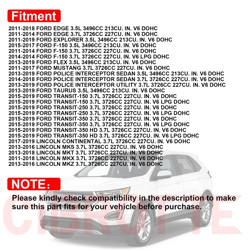 Cubierta de válvula de motor izquierda para 11-18 FORD EDGE F-150 FLEX 3,5 L LINCOLN MKS 3,7 L Foto 3 de 4