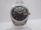 VINTAGE ROLEX PRECISION OYSTERDATE REF#6494 STAINLESS STEEL HANDWIND MENS WATCH