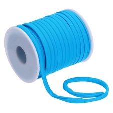 Flat Elastic Nylon Cord, 21.87 Yard 5 mm Stretchy Spandex Cord, Sky Blue
