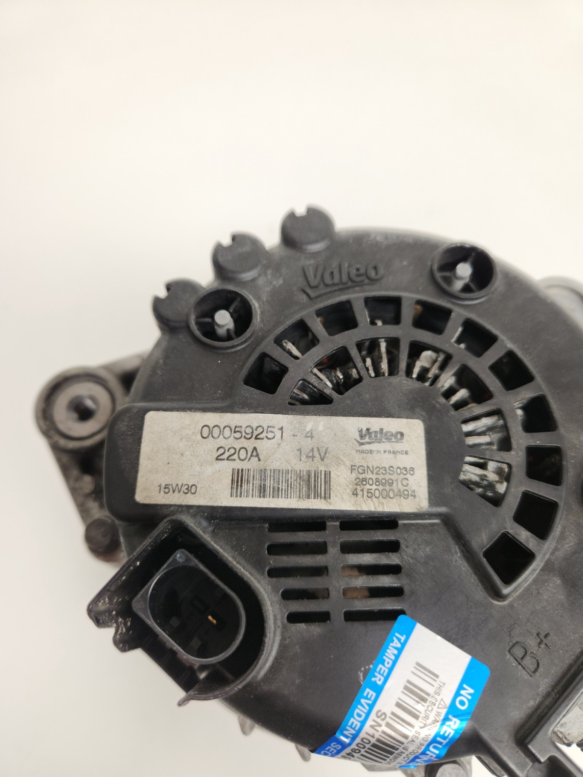 2015-2016 MCLAREN 650S SPIDER ENGINE ALTERNATOR GENERATOR ASSEMBLY OEM 