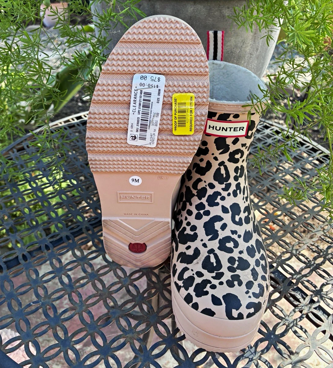 Hunter Animal Print Boots for Women for sale | eBay