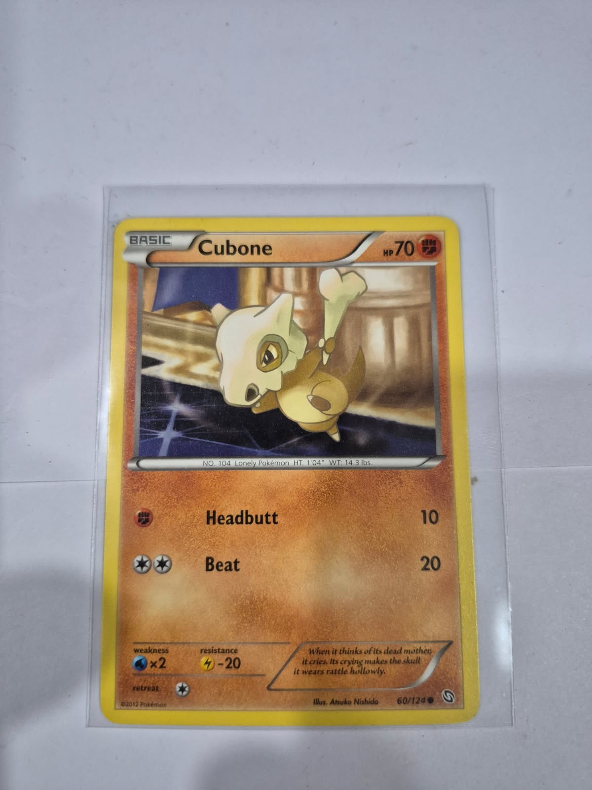 Pokemon Card Cubone Dragons Exalted Common 60/124 Lightly played