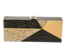 Edie Parker x Bobbi Brown Dripping in Luxe Clutch Case gold black rare New BNIB