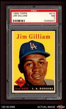 1958 Topps #215 Jim Gilliam Dodgers PSA 7 - NM