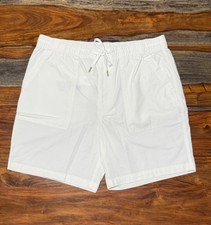 Polo Ralph Lauren 8-Inch Relaxed Fit Stretch Poplin Shorts White Men s Sz L, XL