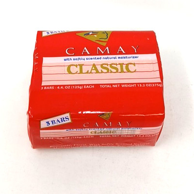 CAMAY Classic Bar SOAP 3 bath bars x 4.4oz Pink Bath Sensual scent + Moisturizer