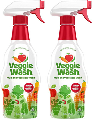 Fruit And Vegetable Wash Produce Cleaner Spray 16 oz 2 Pack Natural Unscented