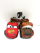 Disney Cars Children Slippers Size 5/6 McQueen Rusty New Hard Sole Sleep Cozy