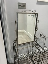 Adjustable Wrought Iron Countertop Mirror Frame 400 x 210 x 660mm high