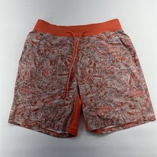Lululemon T.h.e. Short 7 Linerless Mens M Parallel Divide M7akrs Running Euc Lululemon T.h.e. Short 7 Linerless Mens M Parallel Divide M7akrs Running Euc