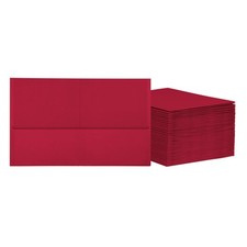 Oxford 2 Pocket Folders Bulk, Textured Paper, 125 Pack, Red