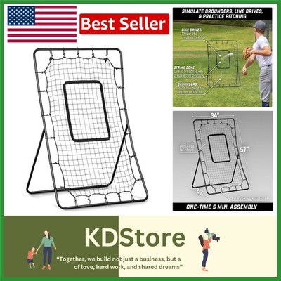 High-Quality Pitching and Fielding Rebounder Net - 5x3 Ft for All Skill Levels
