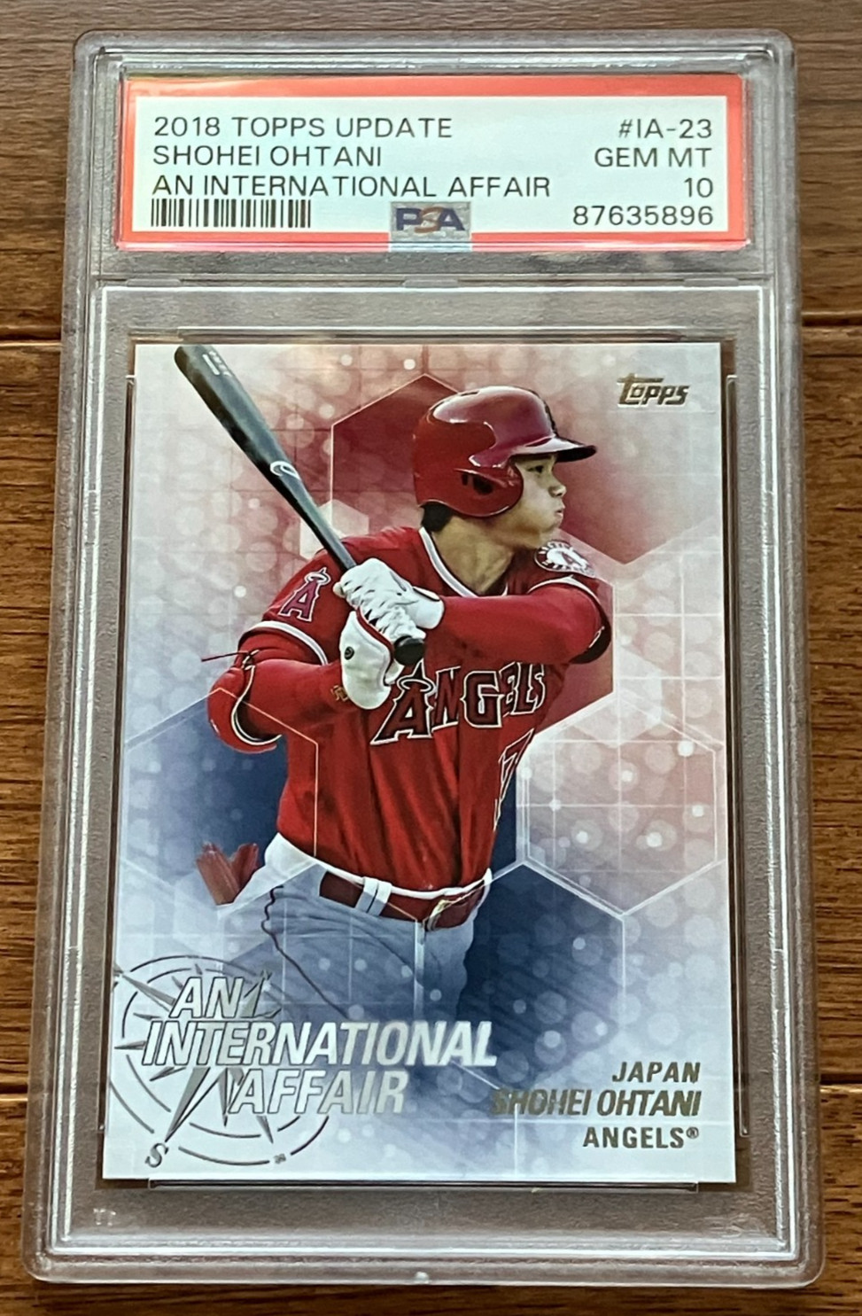 2018 Topps Update Shohei Ohtani An International Affair PSA 10 #IA-23 RC