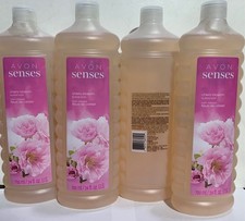 Avon Senses Cherry Blossom Bubble Bath 24 oz Lot of 4