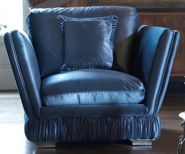 Sessel Couch Polster Designer Textil Sitzer Polster Sitz Couchen Einsitzer Samt-image
