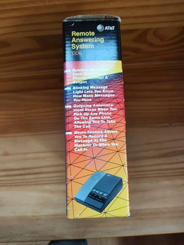 Remote Answering System Machine #1306. Vintage AT&T Phone Answering Machine. New - Picture 4 of 10