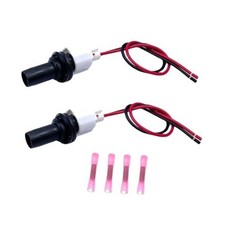 2 Sets Front Side Marker Light Socket Wiring Harness Compatible with Toyota