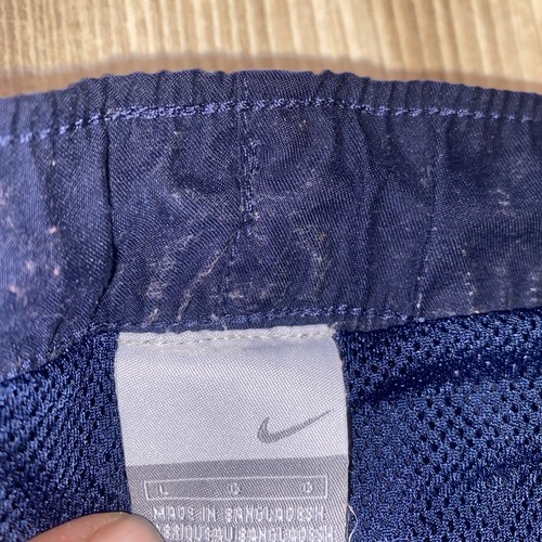 Men's Nike Swim Shorts Navy Blue with Pockets & Drawstring Size Large Y2K Surf - Picture 9 of 15