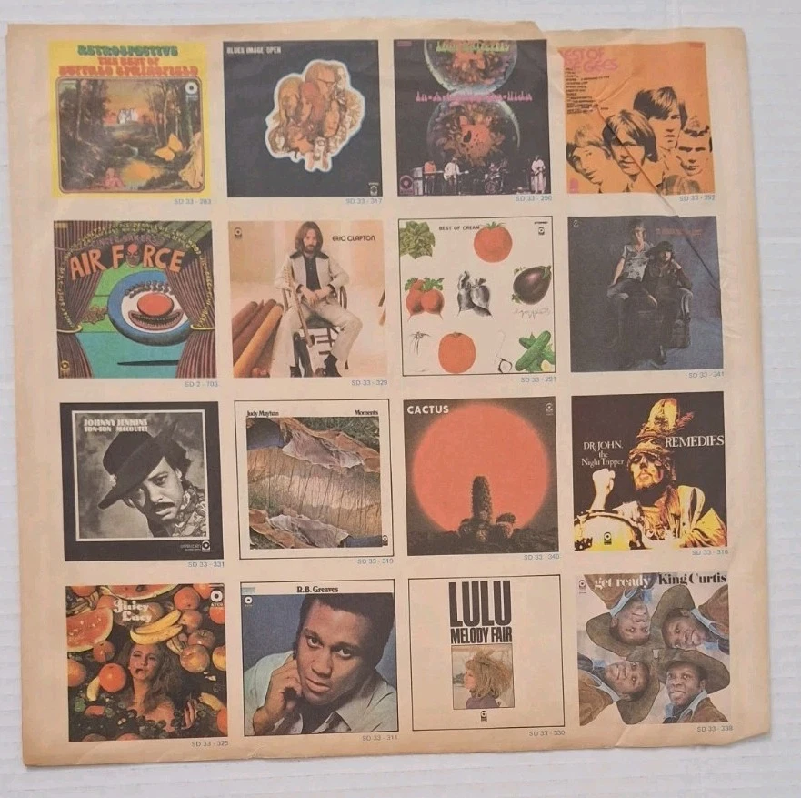 The Allman Brothers Band 1st Press Debut LP 1969 ATCO SD 33-308 Vinyl Record Foto 3 de 4