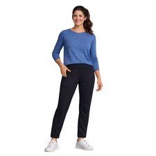 NWOT Lands End Black Straight Leg Performance Leggings w/ Side Pockets M Petite
