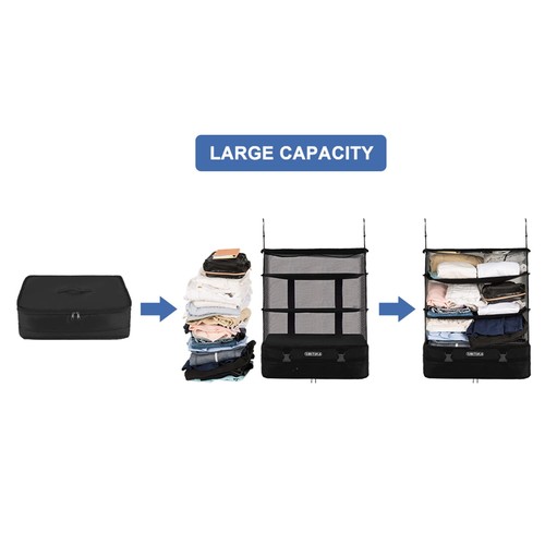 Portable Hanging Travel Shelves Bag Packing Cube Organizer Suitcase Storage L... - Imagen 2 de 6