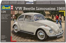 Image of REVELL, VOLKSWAGEN Beetle 1500 Limousine 1968 model to assemble and paint, 1/...