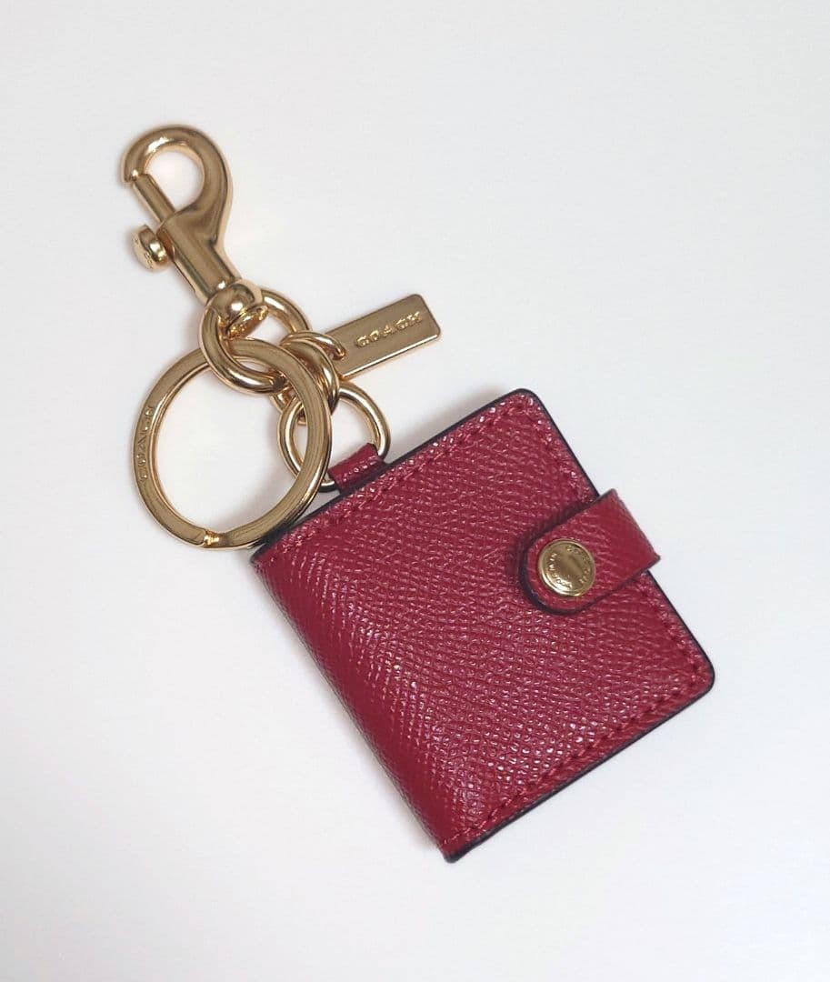 Coach Red Photo Frame Bag Charm Keychain | eBay