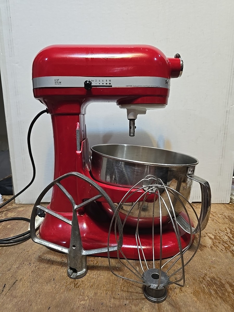 KitchenAid Pro 600 Professional Series Red 6 Qt Bowl-Lift Mixer
