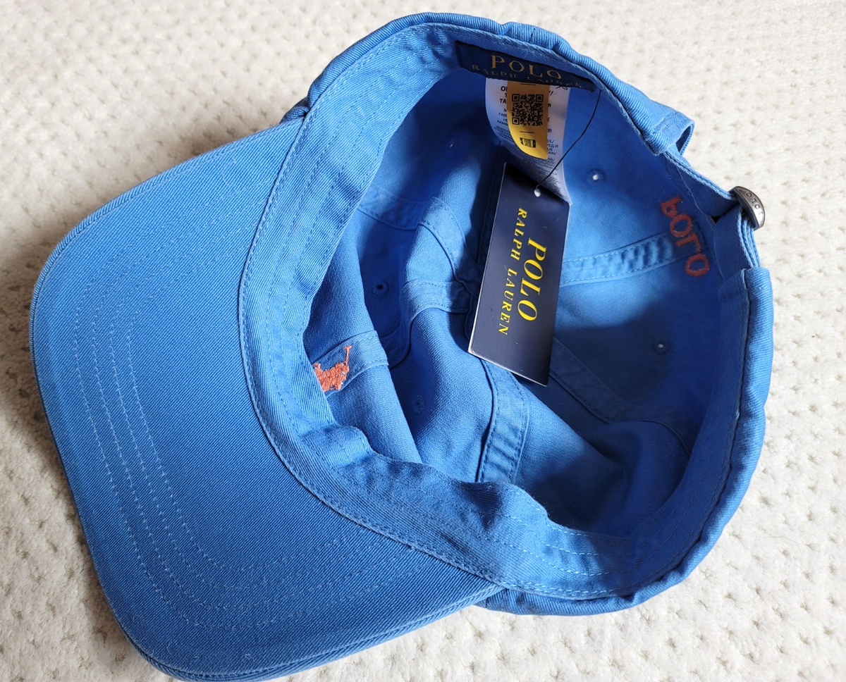 NWT Polo Ralph Lauren Cotton Twill Chino Ball Cap Hat,BLUE ORBIT