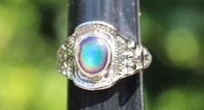 Vintage Men And Women Silver Mood Ring Feeling Temperature Color Changeable Ring