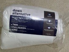 New Microfiber Down Alternative Comforter for King Size Bed White All Season