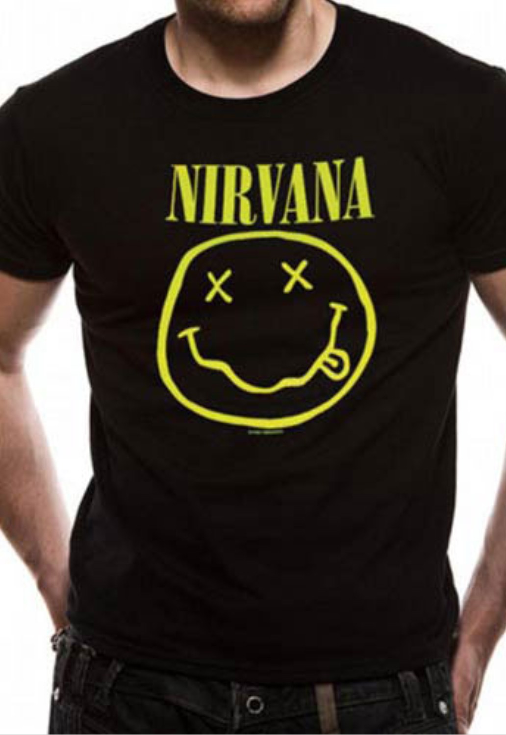 Nirvana Logo Kurt Cobain Rock Grunge Official Mens T-Shirt