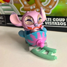 Doorable Disney Lilo & Stitch Angel Plastic Figurine Ride Car & Track Pink Blue