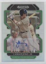 2022 Panini Prizm Draft Picks Silver Prizm Auto Lamar King Jr #PDP120 Auto g3g